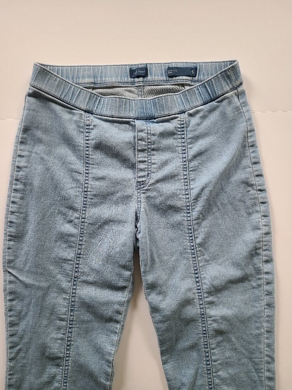 J Jill Jeans S Light Blue Pull On Slim Leg Ankle Comfort Waist 25" ins Casual